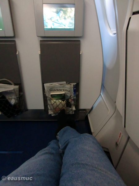 Sitzplatz mit Beinfreiheit