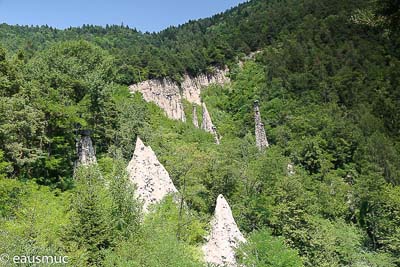 Hoodoos und Felsnadeln der Gruppe III