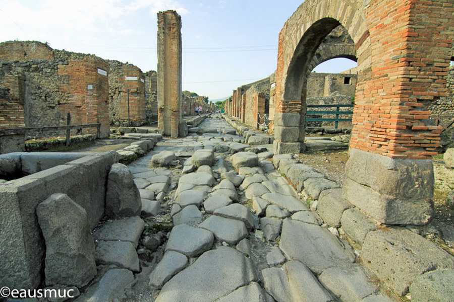 Straße in Pompeji