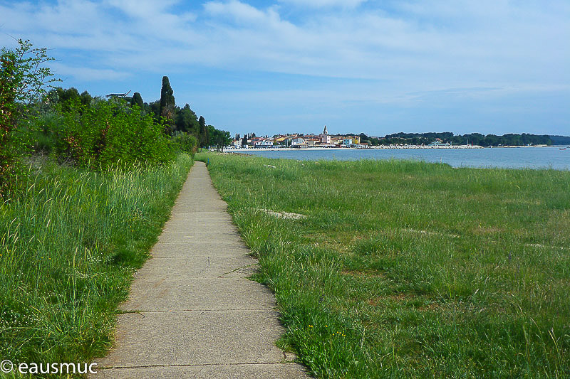 Weg vom Campingplatz nach Fazana