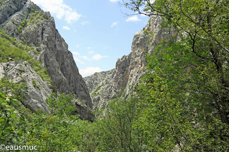 Paklenica Schlucht