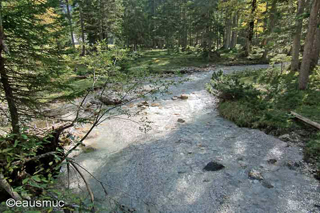 Bachbett der Isar