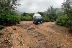 Bulli auf der Gravel Road