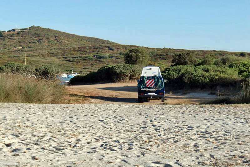 Bus am Strand