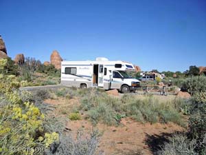 Wohnmobil auf dem Campground