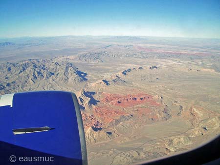 Blick aus dem Flugzeug