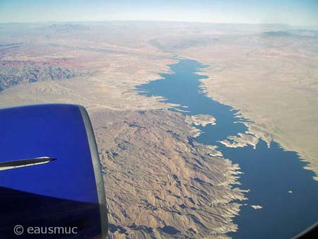 Blick aus dem Flugzeug