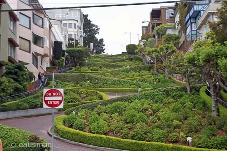 Blick auf die Lombard Street