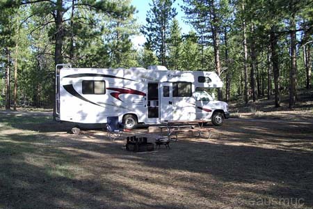 Wohnmobil auf dem Campground