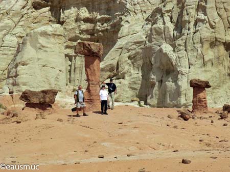 Bei den Toadstool Hoodoos