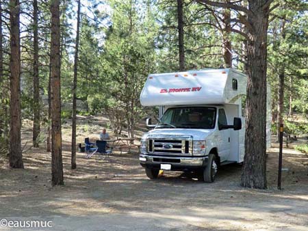 Wohnmobil auf dem Campground