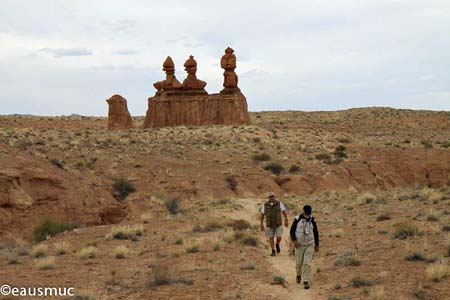 Charly und mein Vater im Goblin Valley