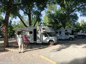 Wohnmobile auf dem Campground