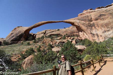 Mein Vater vor dem Landscape Arch