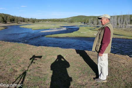 Mein Vater oberhalb des Madison River