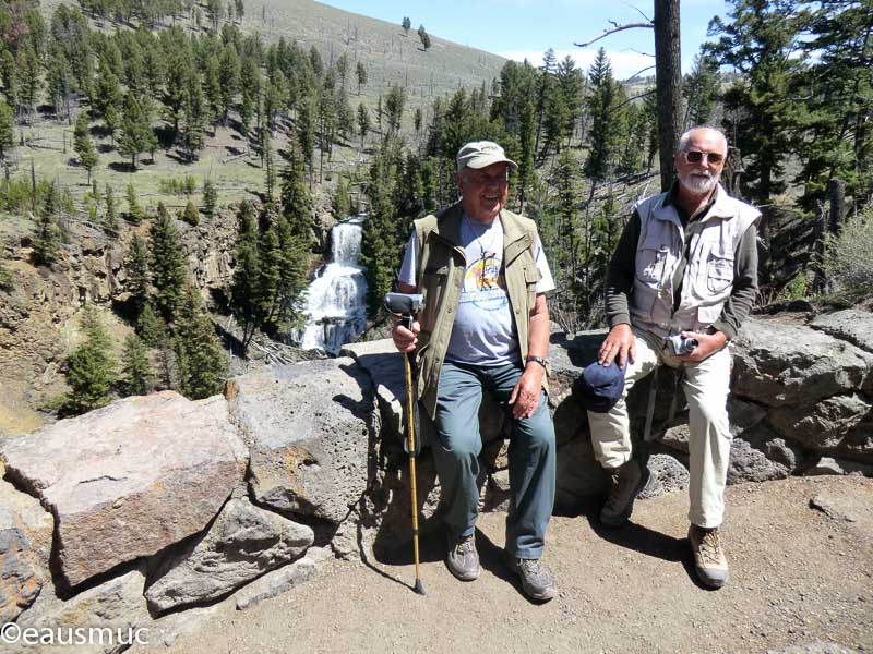 Charly und mein Vater an den Undine Falls