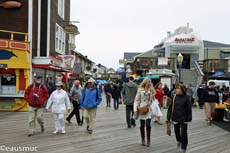 Christa, Charly und mein Vater auf Pier 39