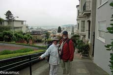 Charly und Christa auf der Lombard Street