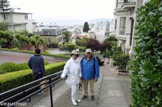 Christa und mein Vater auf der Lombard Street