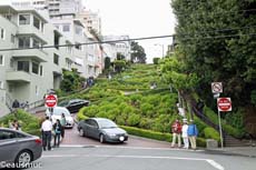 Charly, Christa und mein Vater unterhalb der Lombard Street