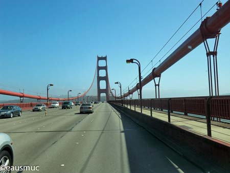 Auf der Golden Gate Bridge