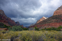 Dicke Wolken im Zion NP