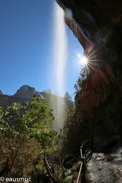 Wasserfall am Emerald Pool Trail