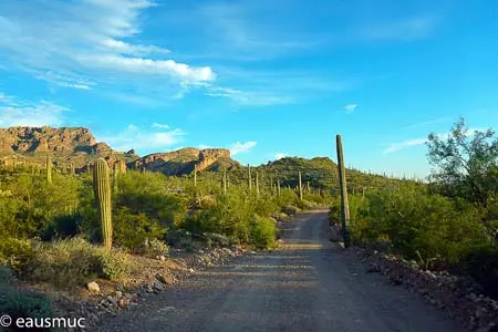 Der Mountain Drive kurz vor Sunset