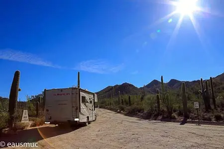 Wohnmobil am Trailhead