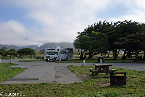 Wohnmobil auf dem Campground