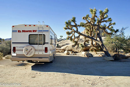 Wohnmobil auf dem Campground