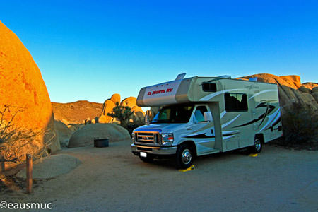 Wohnmobil auf dem Campground