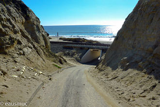 Unterführung zwischen Campground und Beach