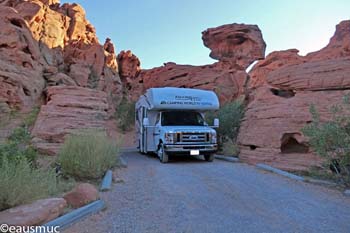 Wohnmobil auf der Campsite