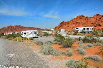 Blick über den Atlatl Campground