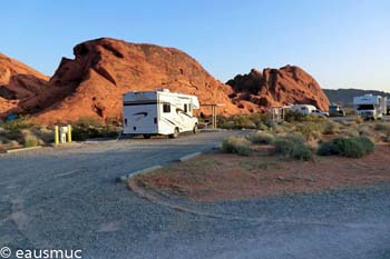 Wohnmobil auf dem Campground