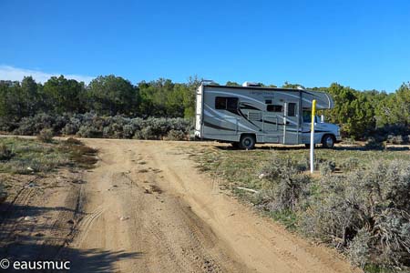 Wohnmobil am Trailhead