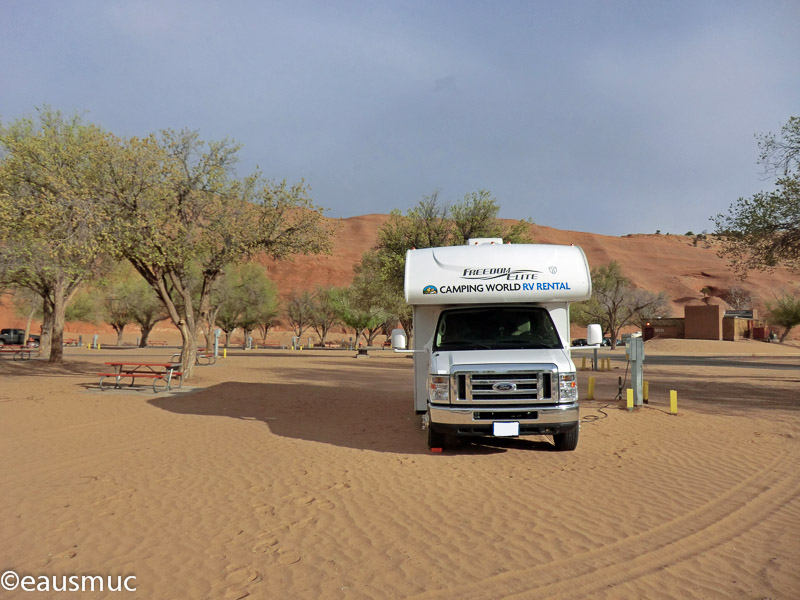 Wohnmobil auf dem Campground