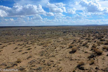 Landschaft ohne visuelle Hilfspunkte