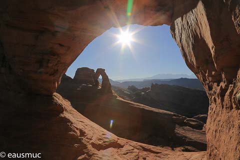 Blick auf den Delicate Arch