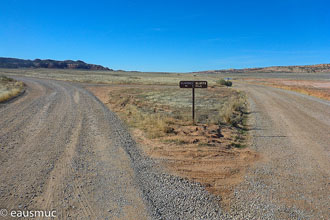 Abzweigung zum Klondike Bluffs Trailhead