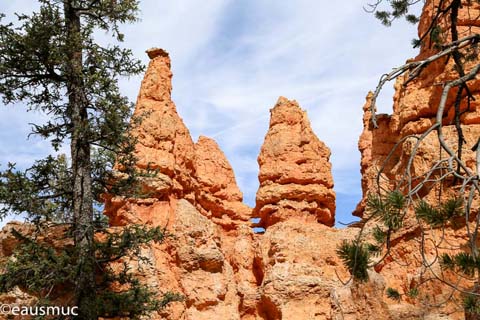 Felswand mit zwei kleinen Arches