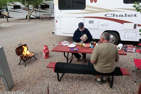 BBQ auf dem Campground