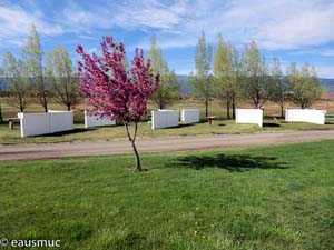 Blick auf die Tent Sites