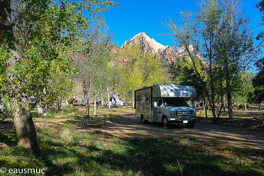 Wohnmobil auf dem Campground