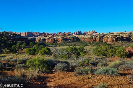 Steppe, die Needles im Hintergrund