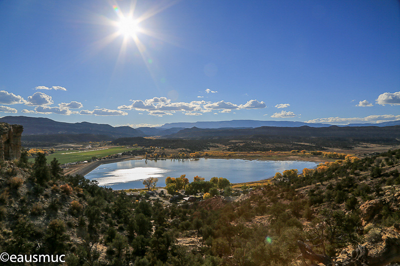 Wide Hollow Reservoir, im Vordergrund der Campground