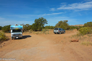 Wohnmobil am Trailhead