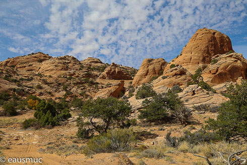 Landschaft, im Hintergrund der Arch