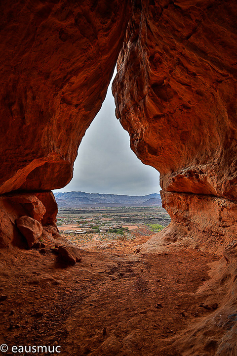 Blick aus der Cave hinaus